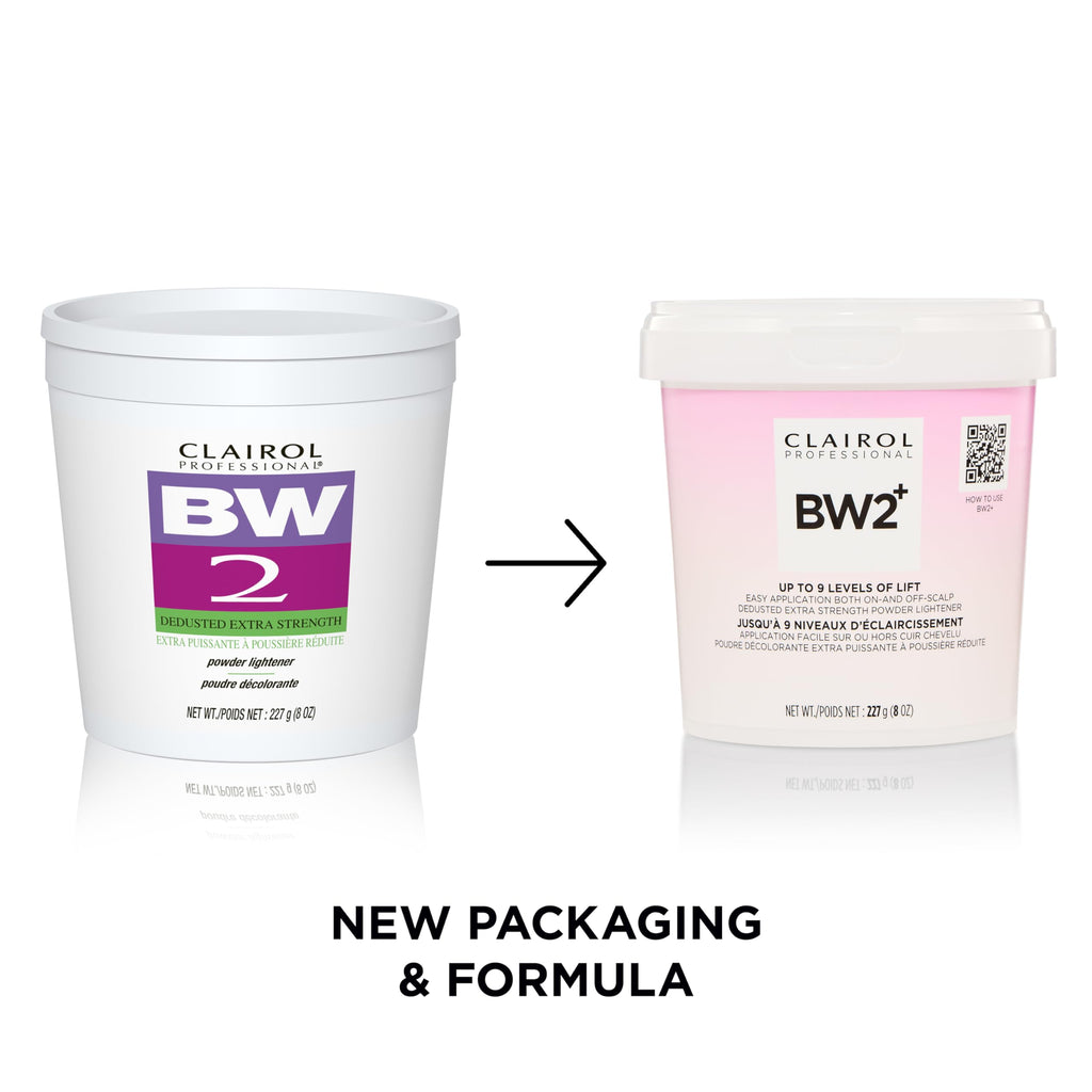 Clairol Professional BW2+ Extra Strength Powder Lightener | Up to 9 Levels of Lift for Hair Highlights & Lightening
