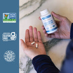 Chelated Zinc Supplements, Zinc Glycinate 30mg, Highly-Absorbable, Non-GMO | TRAACS Chelated Bisglycinate Vitamin B6 & BioPerine, Immune Acne & Energy Support, Gluten-Free, 120 Capsules (4 Month Supply)