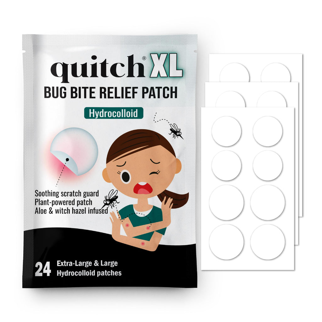 quitch XL Mosquito Bite Itch Relief Patch Kids, Insect Bite Patch, Summer Travel Essentials, Mosquito Anti Itch Cream Alternative, Summer Camp Essentials Itch Relief, Camping Essential
