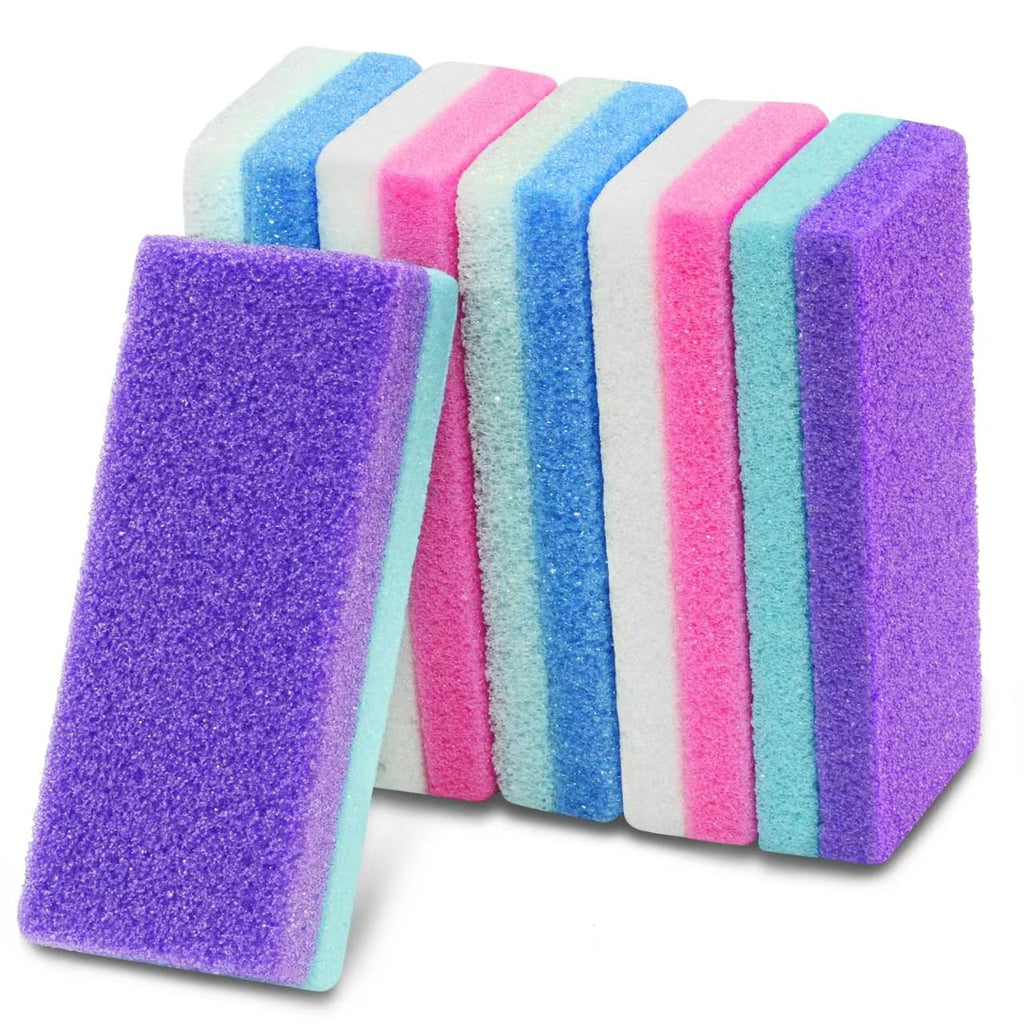 NYQIUGER 6Pcs Professional Pedicure Foot Pumice Stone for Feet Skin Callus Remover and Scrubber for Dead Skins Sided