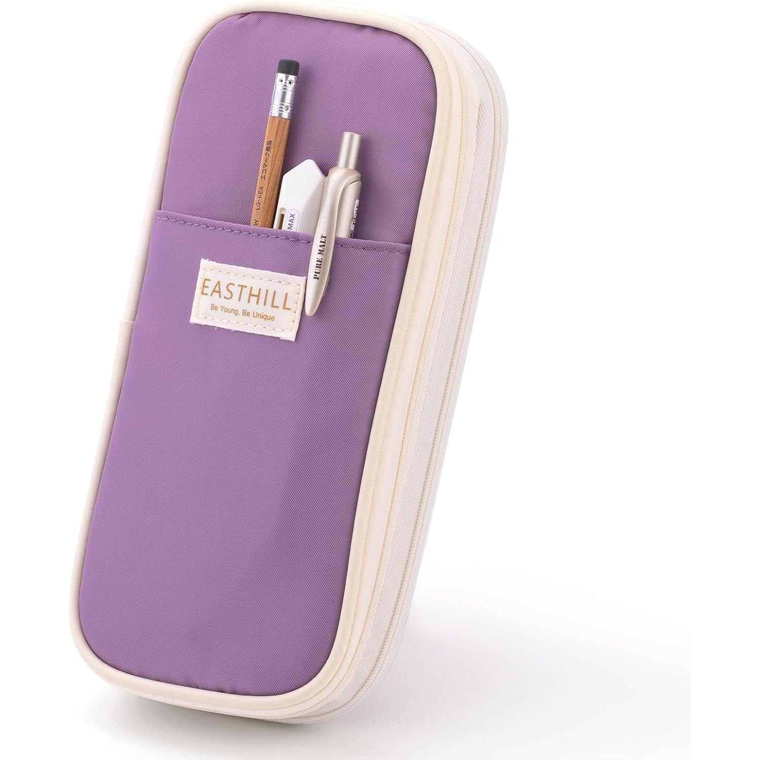 Buy now EASTHILL Big Capacity Pencil Case Large Pencil Pouch Stationery Pen Bag for Teen Girls-Green Purple at indiglob india