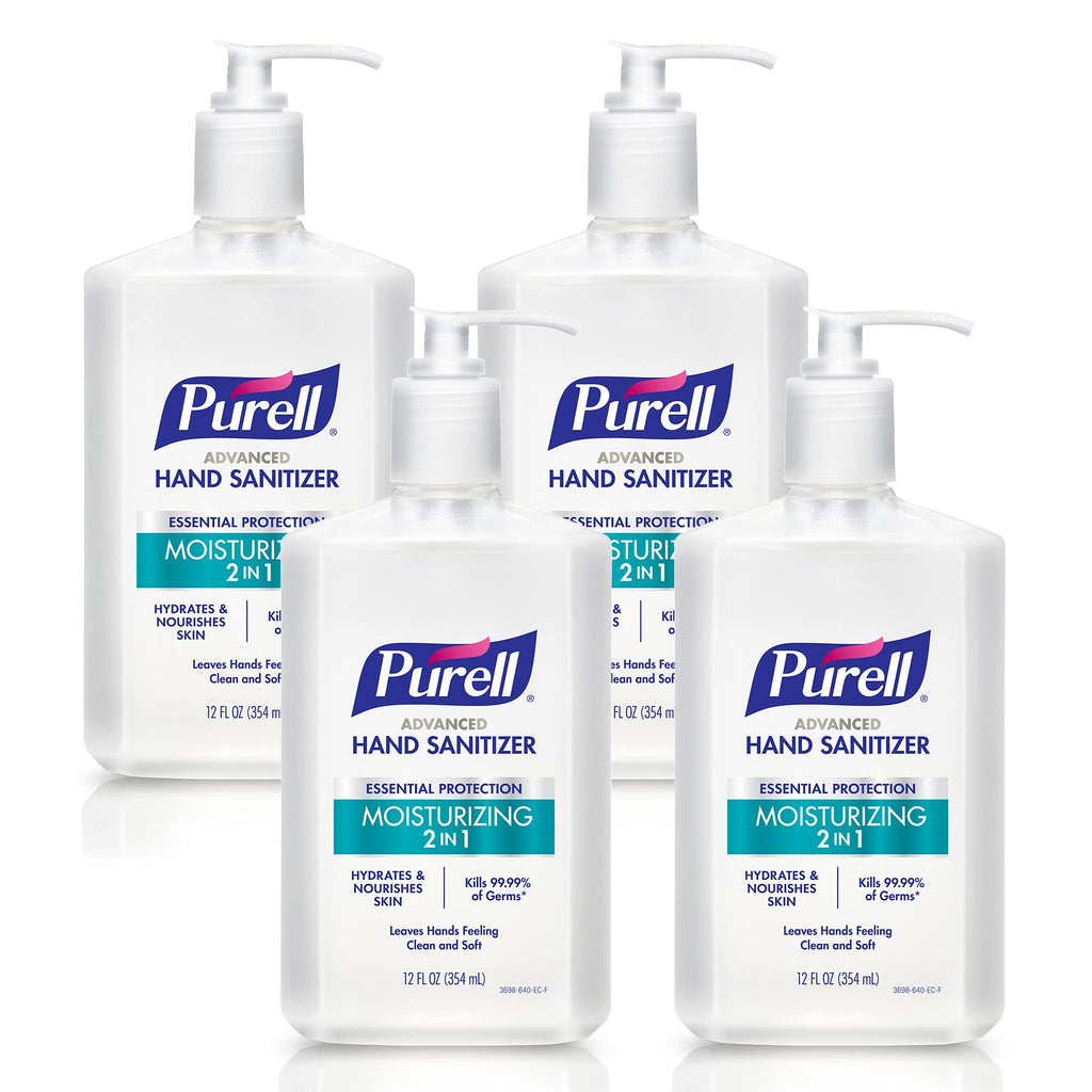 Purell 2in1 Moisturizing Hand Sanitizer Gel 4ct x 12 Fl oz - 3698-06-EC