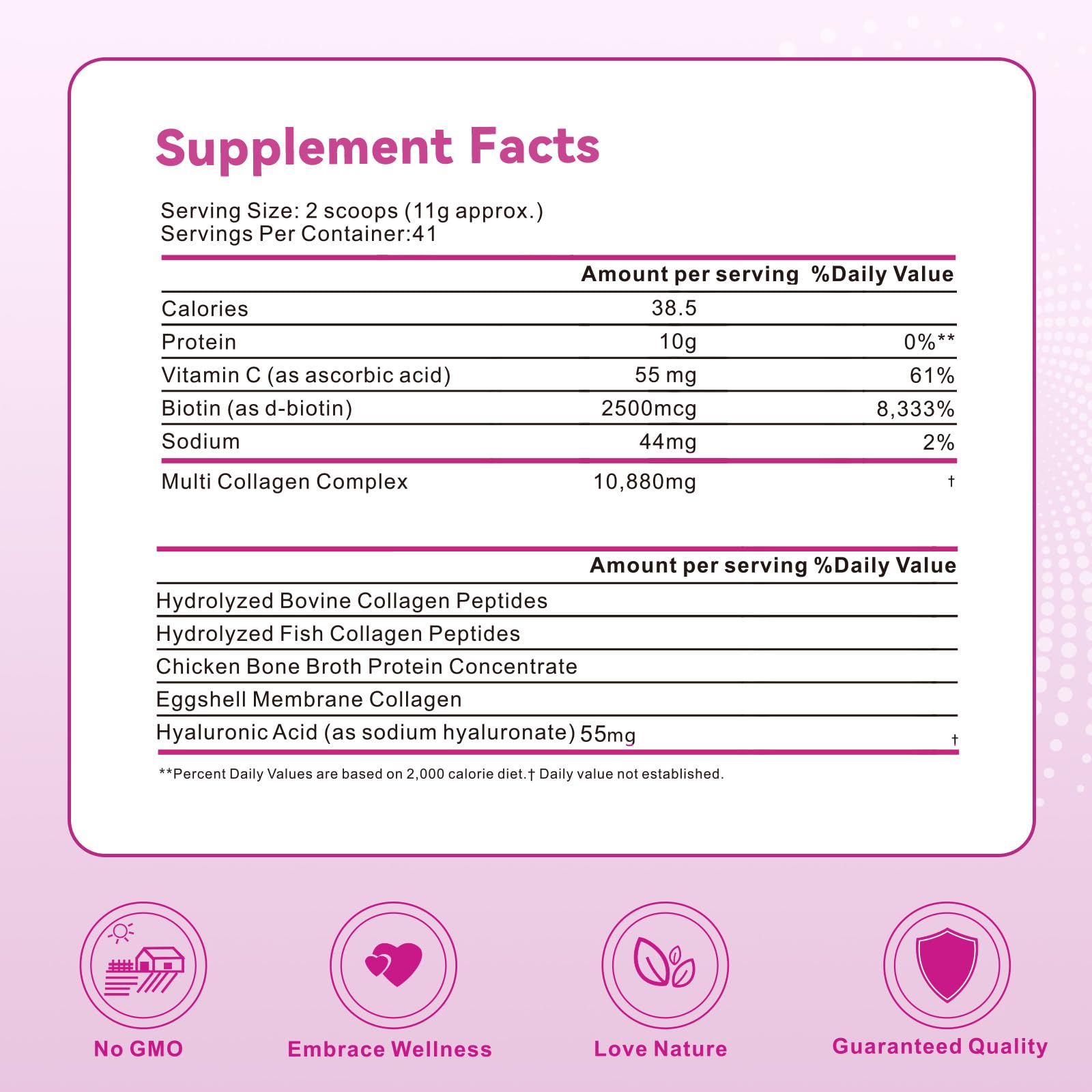 Multi Collagen Peptides Powder, Unflavored, 1lb (41 Servings) | Hydrolyzed Type I, II, III, V, X Collagen with Hyaluronic Acid, Biotin & Vitamin C, Easily Mixes in Drinks