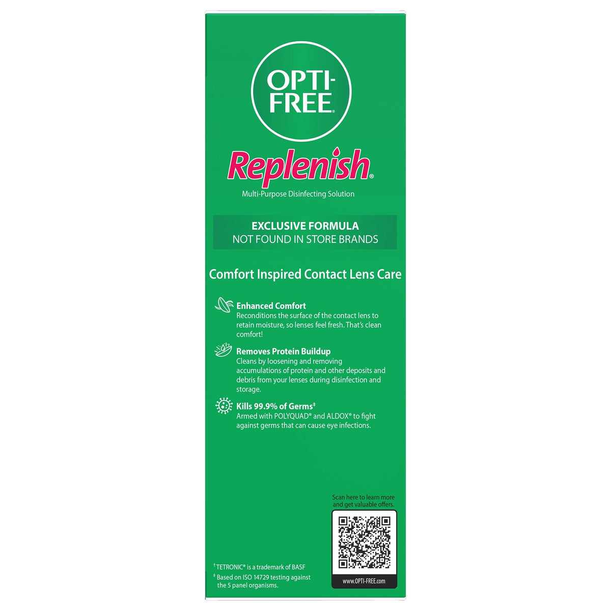 OPTI-FREE Replenish Multi-Purpose Contact Lens Solution (10 Oz, Pack of 2)