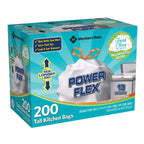 Member's Mark Power Flex Tall Kitchen Drawstring Trash Bags (13 Gallon, 2 Rolls of 100 ct., 200 count total)