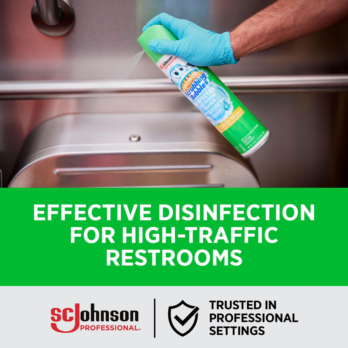 SC Johnson Professional Scrubbing Bubbles Bathroom Disinfectant, 12 Pack