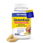 Enzymedica GlutenEase Extra Strength - Digestive Enzyme Supplement for Women & Men, Gluten & Casein Sensitivity Support, High Potency Enzymes for Digestion & Gut Health, Helps Gas & Bloating - 60 Caps