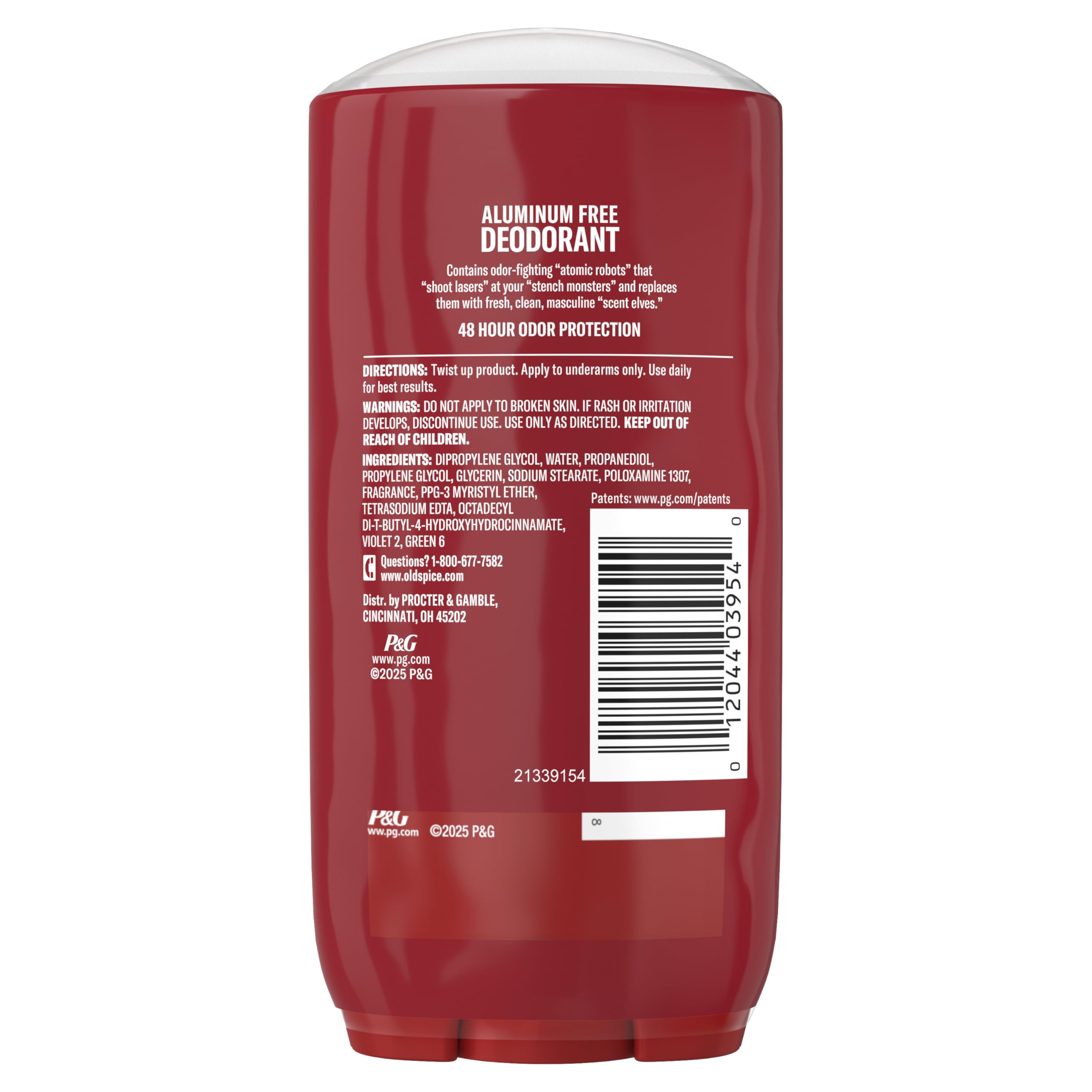 Old Spice Aluminum Free Deodorant for Men, High Endurance, 24/7 Lasting Freshness & Long Lasting Scent, 24/7 Advanced Sweat & Odor Protection, Pure Sport Scent, 3.0 oz (Pack of 2)
