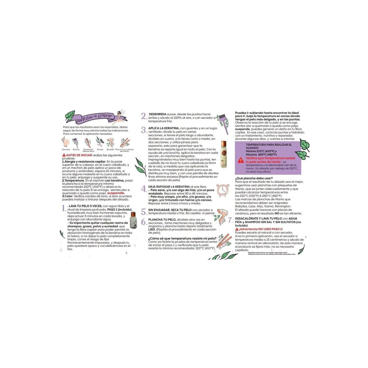 RITUAL BOTANICO Keratina Organica 250 ML - 12 Aceites Naturales y Aminoácidos que aportan brillo, sedosidad y nutrición. Keratina para alisar el pelo entre 4-6 meses. Con Argán, Té Verde, Karité,