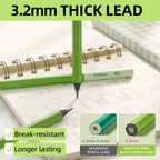 #2HB Wood Pencils, 40Pack Pre-Sharpened with Eraser Break-Resistant