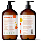 Everyone 3-in-1 Kids Soap, Body Wash, Bubble Bath, Shampoo, 32 Ounce (Pack of 1), Orange Squeeze, made with Essential Oils for Toddlers, tweens and teens