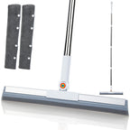 Magic Squeegee Broom for Floors, 62 in Handle, Rubber Pet Hair Remover
