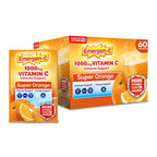 Emergen-C 1000mg Vitamin C Immune Support Powder, Super Orange, 60 ct | B Vitamins for Energy, Zinc and Manganese, Vitamin D, Electrolytes, Natural Flavor, Dissolves Quick