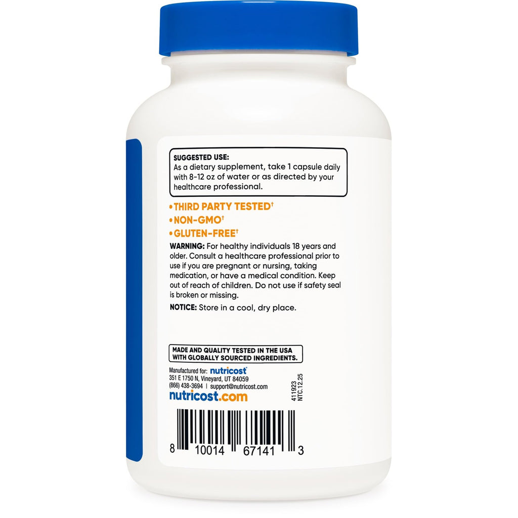 Nutricost Marshmallow Root 120 Capsules for 120 Servings Per Bottle