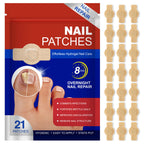Nail Patches 21 PCS, Toenail Treatment Extra Strength 8-Hour Overnight Nail Fast Acting Repair Effortless Hydrogel Nail Care and Repair for Damaged Nails Overnight Renewal for Men and Women