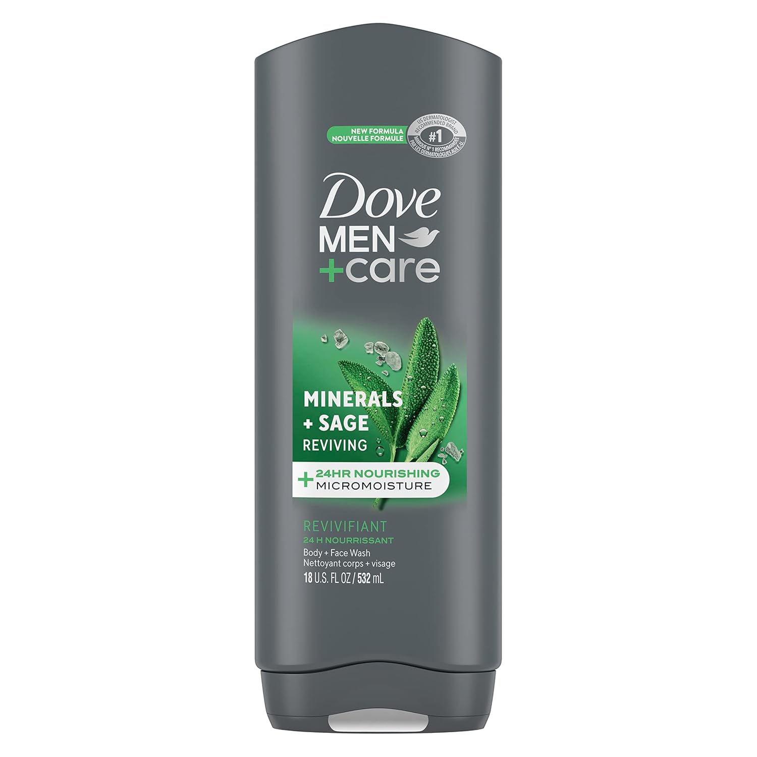 Buy now Dove Body and Face Wash Reviving Minerals + Sage Body Wash for Men with 24-Hour Nourishing Micromoisture Technology, 18 oz at indiglob india