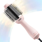 TYMO Hair Dryer Brush Blow Dryer Brush in One, 4 in 1 Ionic Hairdryer and Styler Volumizer with Oval Titanium Barrel, Hot Air Straightener for Smooth Frizz-Free Blowout, Gold, 2.85 Inch