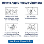 Pet Eye Cream – Vet-Formulated Dog Eye Infection Treatment, Pink Eye Relief, Conjunctivitis Relief, Dry Eyes & Red Eye, Tear Stain Remover for Dogs, Cats, Cattle, Sheep, Horses – 1 Tube