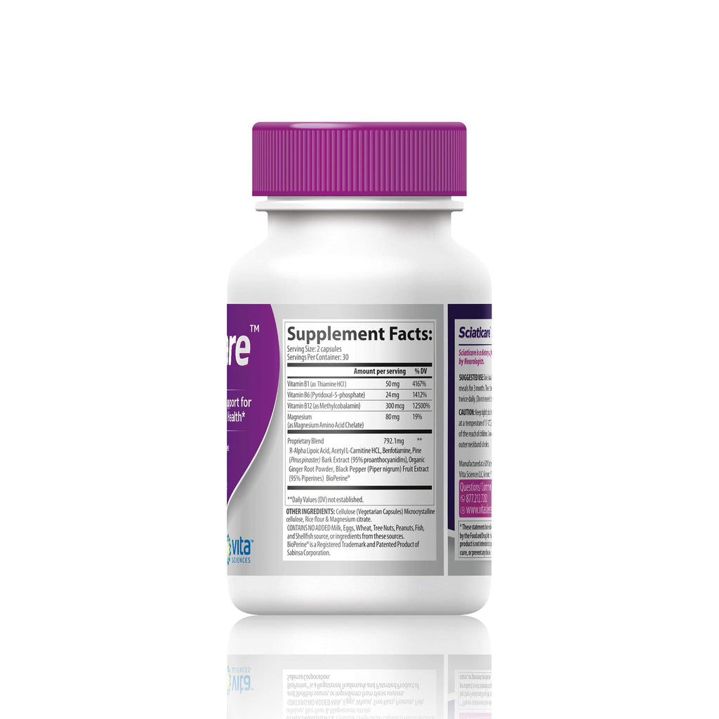 Vita Sciences Sciaticare Daily Wellness Supplement - 60 Capsules