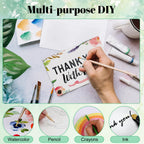 AZUREAL 30 Sets Watercolor Cards with Envelopes, 300 GSM Acid-Free Watercolor Paper Cards, Foldable Blank Watercolor Cards with Envelopes for Wedding, Invitations, Thank You Notes, DIY Projects