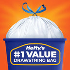 Buy now Hefty Strong Tall Kitchen Trash Bags, Unscented, 13 Gallon, 45 Count at indiglob india