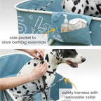 Furesh Foldable Dog Washing Station for Large Dogs with Stairs