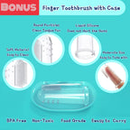 Buy now Little Fox Baby Oral Cleaner 42Pcs [Upgrade Designed] +1pc Free Finger Toothbrush with Case, Tongue, Mouth and Gums Cleaner, Newborn Toothbrush, Infant Oral Care and Cleaning for 0-36 Month Baby at indiglob india