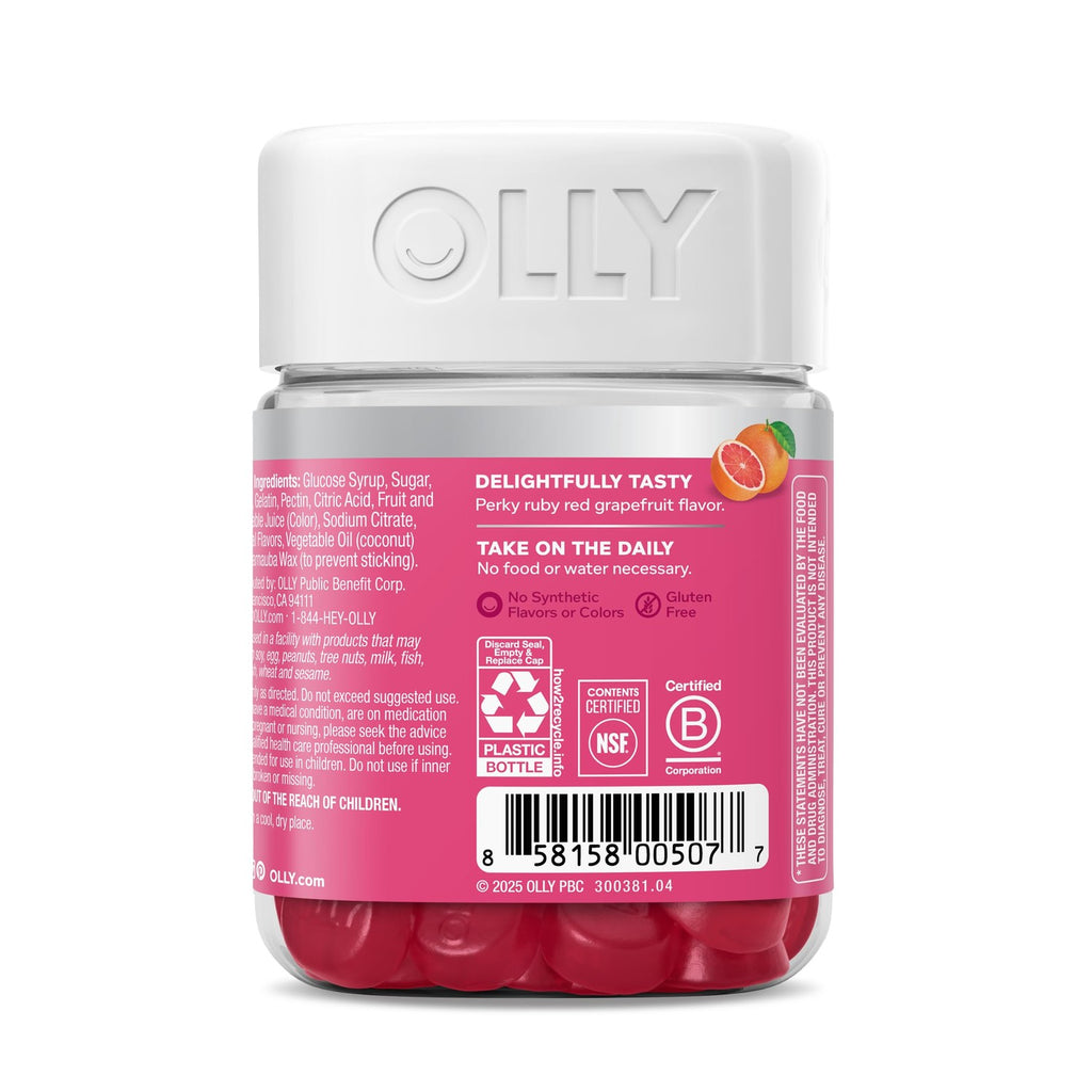 OLLY Hair Skin and Nails Gummies, Undeniable Beauty, Biotin - 60 Count