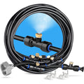 Buy now HOMENOTE Misting Cooling System, 26FT (8M) Misting Line + 7 Brass Mist Nozzles + Brass Adapter(3/4") Outdoor Mister for Patio Backyard Garden Greenhouse 26FT 8M at indiglob india