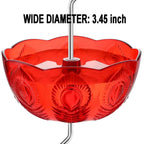 Ant Moat for Hummingbird Feeders, Humingbird Feeder Ant Moat, Vintage Style Hummingbird Ant Guard, 5 OZ Large Ant Moat, Ant Motes - Ant Guard(4 Pack, Red)