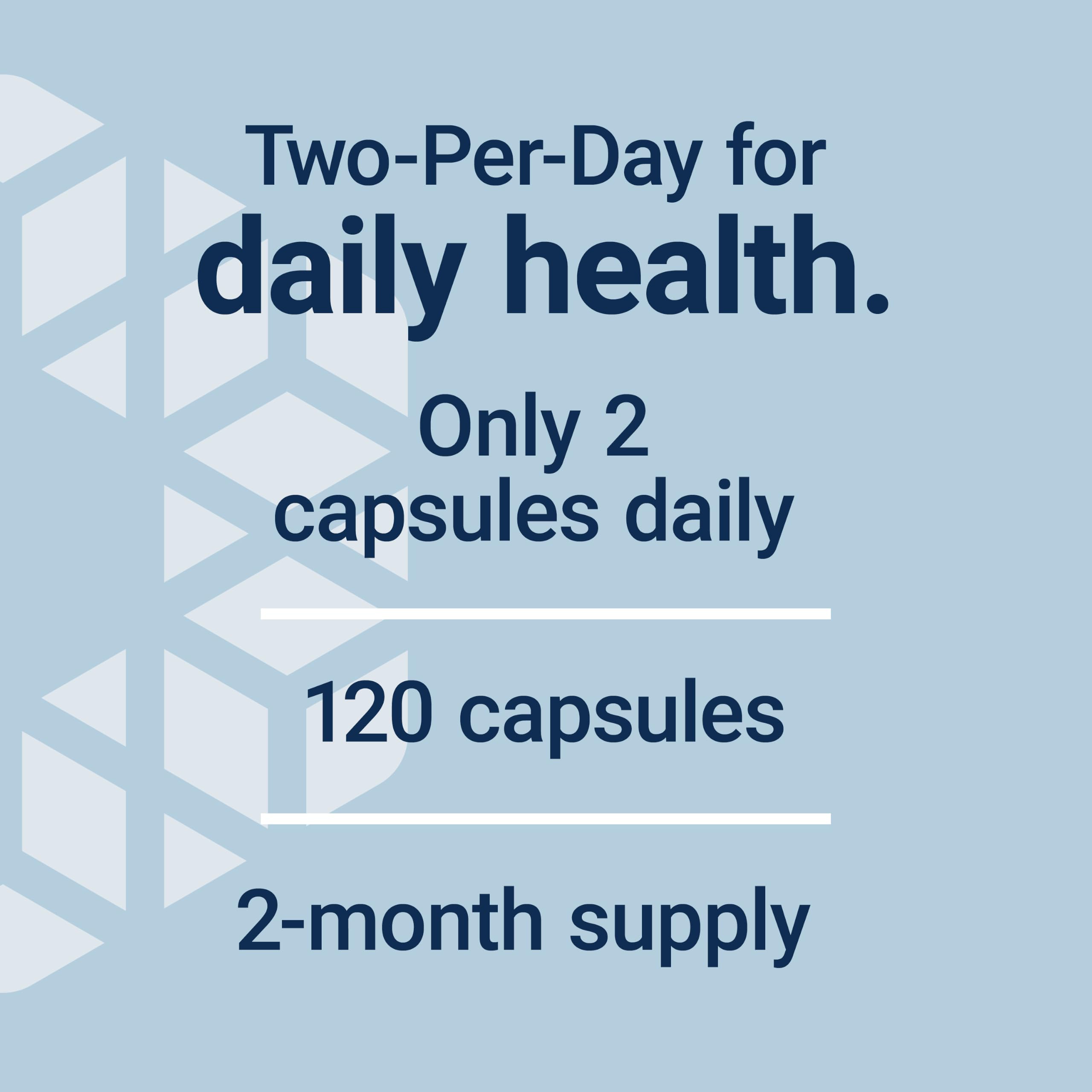 Life Extension Two-Per-Day Multivitamin, 240 Capsules | Vitamins B, C & D, Zinc & over 25 Vitamins, Minerals & Extracts in a Two-Month Supply, Non-GMO, Gluten-Free Capsules