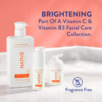 Buy now Native Brightening Facial Serum Contains Naturally Derived Ingredients | Hydrating Serum with Vitamin C and Niacinamide, Vitamin B3, Revitalize and Repair Your Skin, Fragrance-Free, 30ml, 1 fl oz at indiglob india