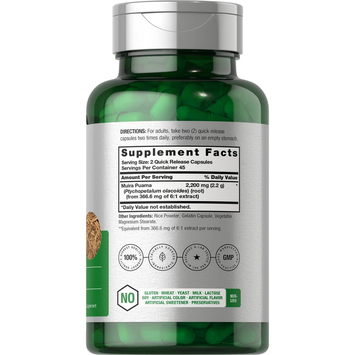 Horbäach Muira Puama Root Extract | 90 Capsules