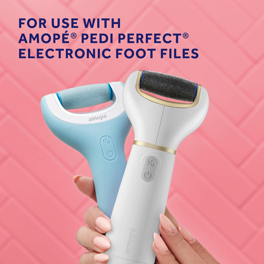 Buy now AmopÃ© Pedi Perfect Electric Callus Remover Foot File Roller Head Refills, with Diamond Crystals, Removes Hard & Dead Skin, Extra Coarse for Very Hard Skin â€“ 2 Count at indiglob india