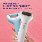 Buy now AmopÃ© Pedi Perfect Electric Callus Remover Foot File Roller Head Refills, with Diamond Crystals, Removes Hard & Dead Skin, Extra Coarse for Very Hard Skin â€“ 2 Count at indiglob india