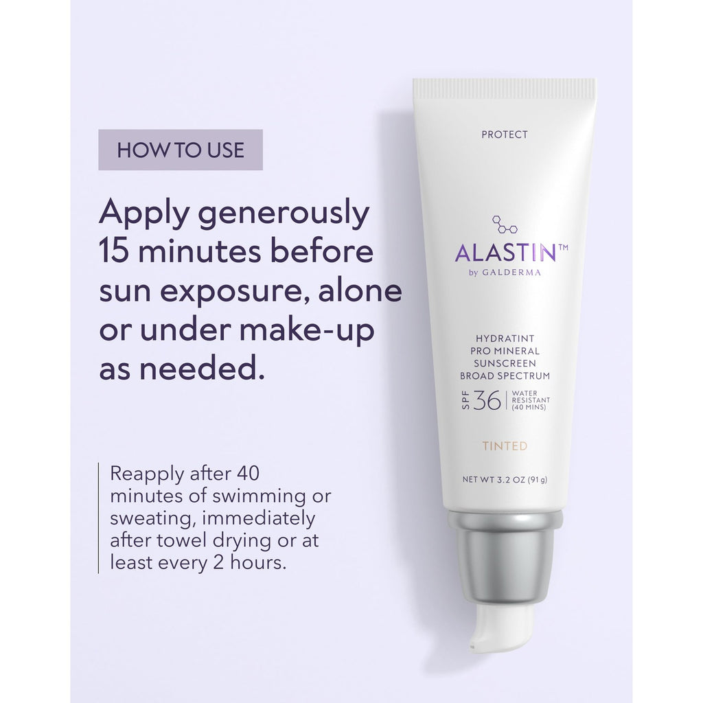 ALASTIN Skincare HydraTint Pro Mineral Tinted Sunscreen SPF 36 (3.2 oz) | 2-in-1 Daily Sunblock Moisturizer for Ultimate Protection and an Even Glow on Face & Neck, Fragrance-Free, Water Resistant