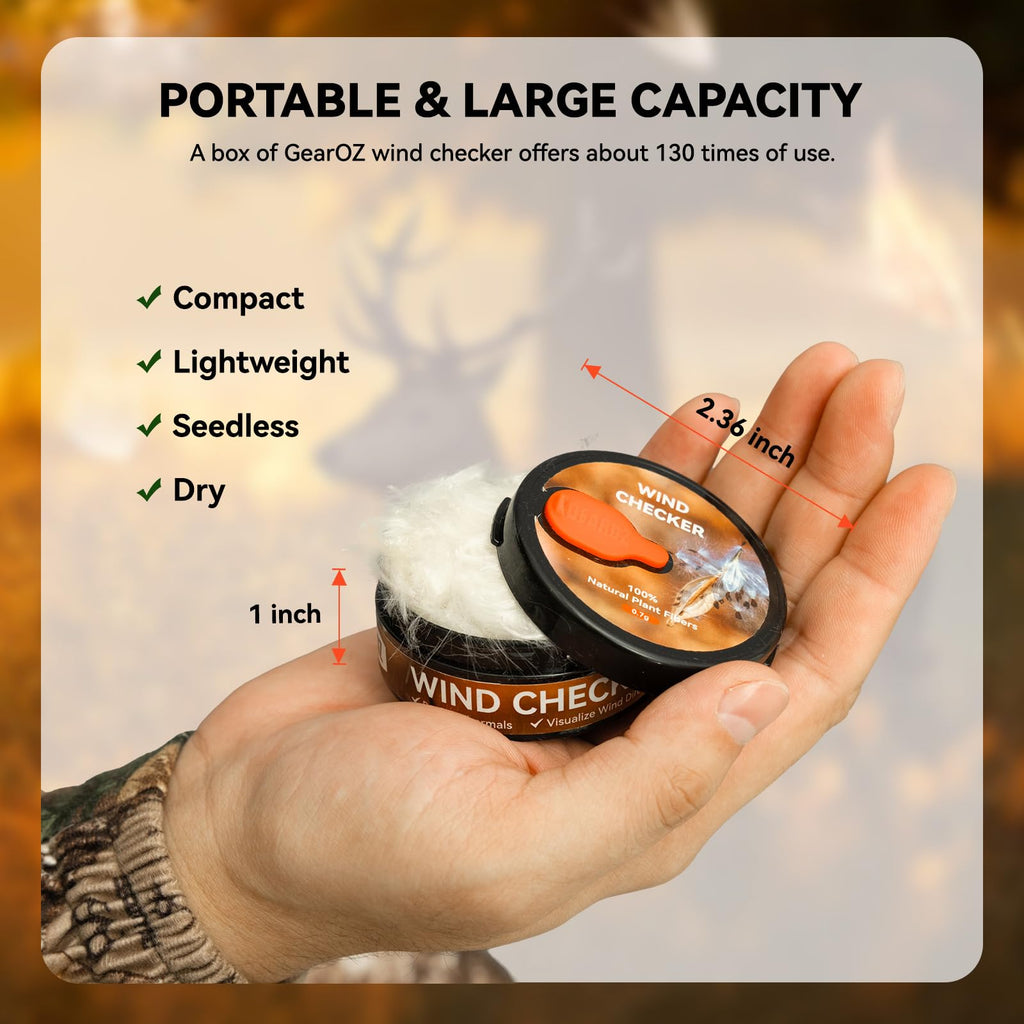 GearOZ Wind Direction Indicator Checkers Powder-Free Natural Fiber