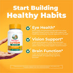 MARYRUTH'S Lutein Gummies with Zeaxanthin, 30 Count, Eye Health