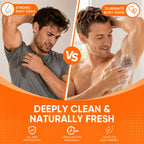 Persimmon Body Wash for Odor Control, Natural Deodorant Nonenal Soap