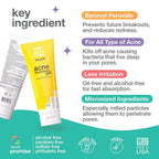 TOUCH 2.5% Benzoyl Peroxide Acne Gel for Face & Body, 8 oz