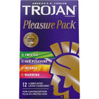 Buy now Trojan Pleasure Variety Pack Lubricated Condoms - 12 Count at indiglob india
