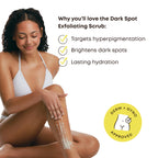 Bushbalm Dark Spot Exfoliating Body Scrub - Bermuda, 236ml | Brightening & Exfoliating Sugar Scrub for Dark Spots & Uneven Skin Tone. Formulated with Naturally-Derived Ingredients