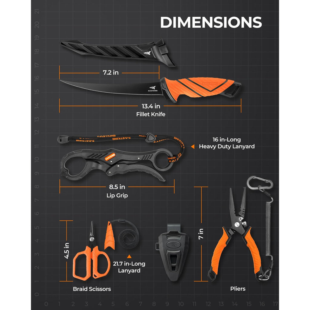 KastKing SteelStream Fishing Tool Set, Fishing Gear