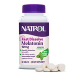 Natrol Melatonin 10 mg Fast Dissolve Tablets, Sugar-Free Peppermint, 60 Ct