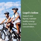 Organic Lugol's Iodine Liquid Drops Supplement - 2% Thyroid Non-GMO 2 Oz | Earth Harmony Iodine Supplement, Potassium Iodide, Thyroid Support, 3000mcg
