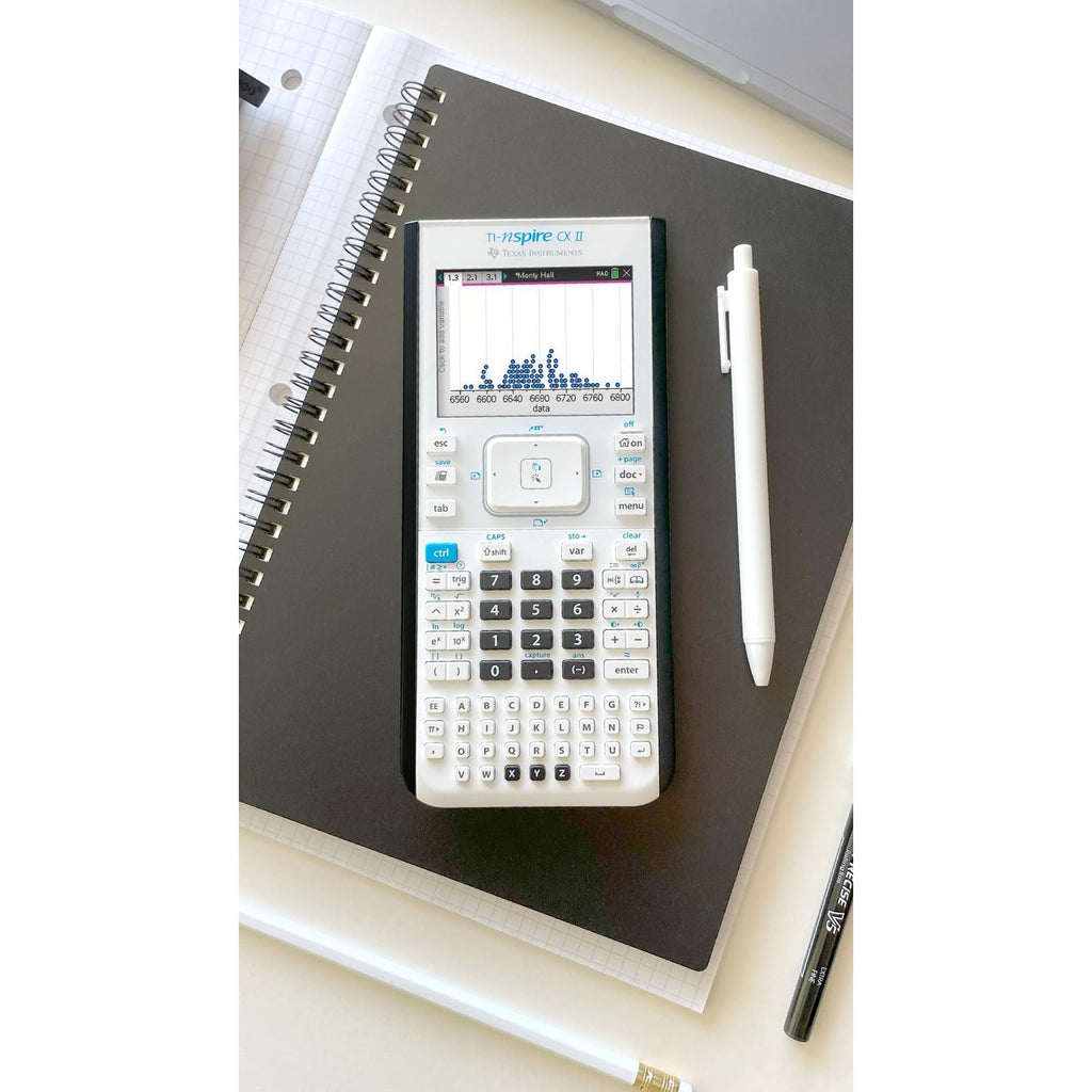 Texas Instruments TI-Nspire CX II Color Graphing Calculator with Student Software (PC/Mac) White 3.54 x 7.48