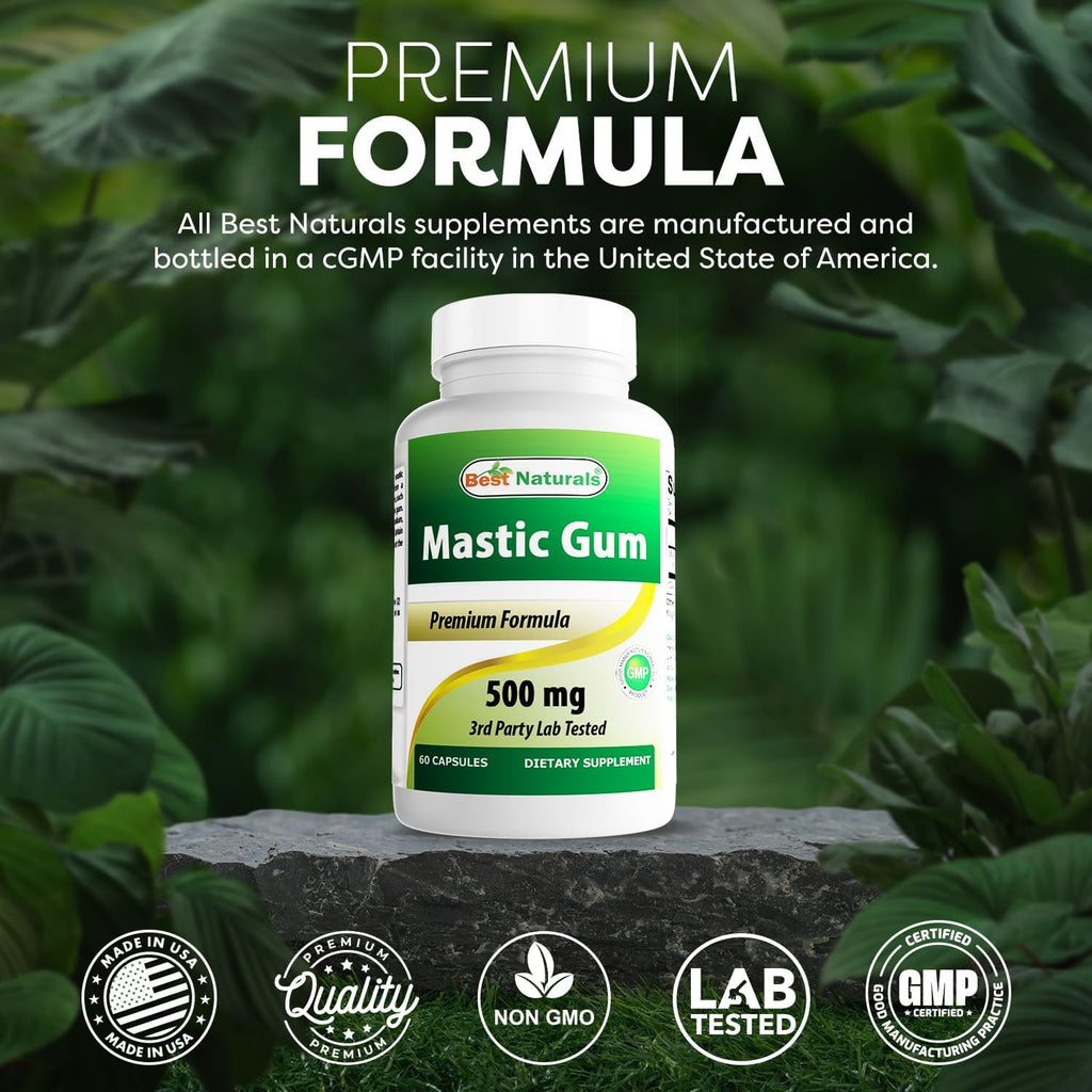 Buy now Best Naturals Mastic Gum 500 mg 60 Capsules at indiglob india