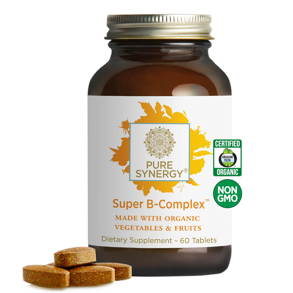 PURE SYNERGY Super B-Complex Vitamin B Complex Supplement (60 Tablets)