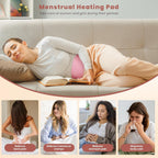 Buy now Portable Heating Pad for Cramps and Back Pain, Menstrual Cramp Relief Wearable Heating Pad for Women and Girls, Wireless Heating Pads with 3 Temperature Setting & Battery Powered at indiglob india