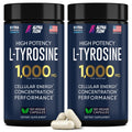 [2 Pack] L-Tyrosine 1000MG Capsules - Natural L Tyrosine Supplement for Kids & Adults - Energy Boost and Brain Supplement - 2x the potency of L-Tyrosine 500mg capsules - 300 Vegan LTyrosine Capsule
